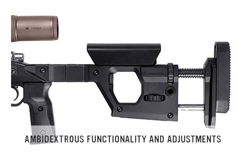 Mega-adjustable Magpul Pro 700 rifle chassis (courtesy magpul.com)
