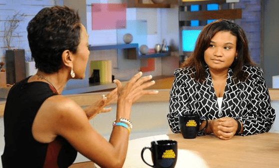 "Robin Roberts interviews Juror B29, the only minority juror from the George Zimmerman trial, on an episode of "Good Morning America" that aired July 26, 2013." (Caption courtesy slate.com. Photo courtesy Donna Svennevik/ABC)