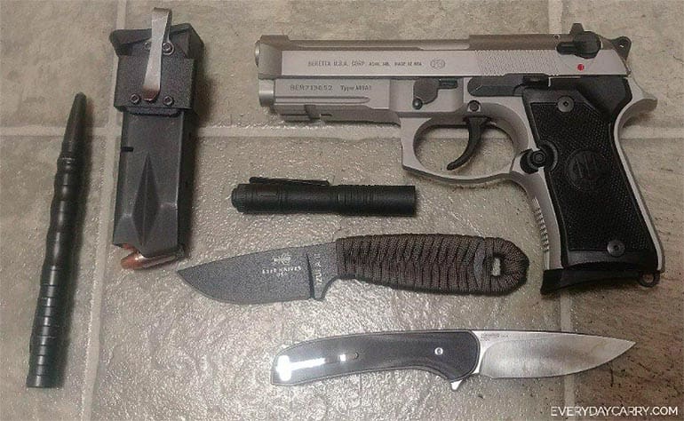 beretta 92fs edc everyday carry concealed carry ccw pocket dump