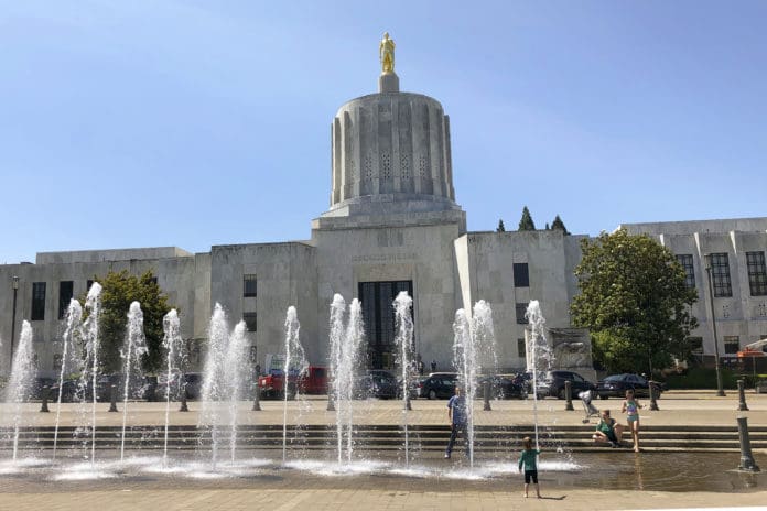 Oregon capitol building Senate GOP Boycott